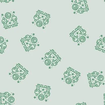 Disco party line seamless pattern Stock Illustration