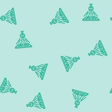 Disco party line vector seamless pattern Stock Illustration