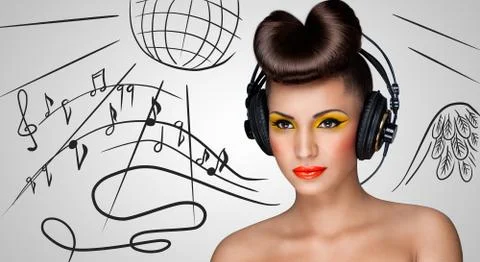 Disco party. Stock Photos