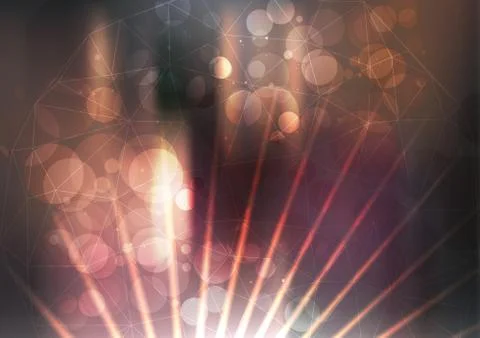 Disco Party Poster Background Template - Vector Illustration Stock Illustration