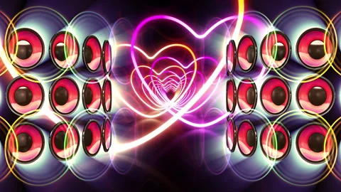 Disco party speaker 24 BSP2c Video stock 295580017