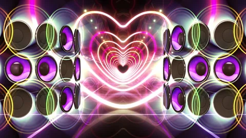 Disco party speaker 24 BSP3c Stock Footage 295585902