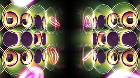 Disco party speaker 24 BSP3d Stock-Footage 295588112