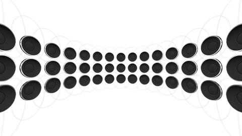 Disco party speaker 24 white background DW1b Stock Footage 274432667