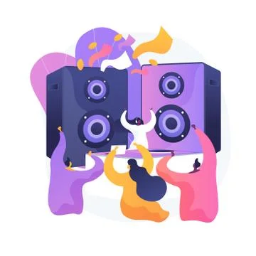 Disco party vector concept metaphor Stock Illustration