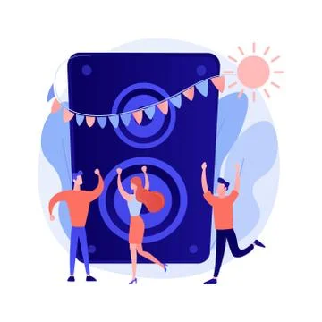 Disco party vector concept metaphor Stock Illustration