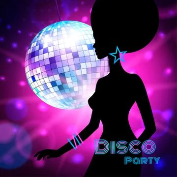 Disco Party. Vector illustration Stock Illustration