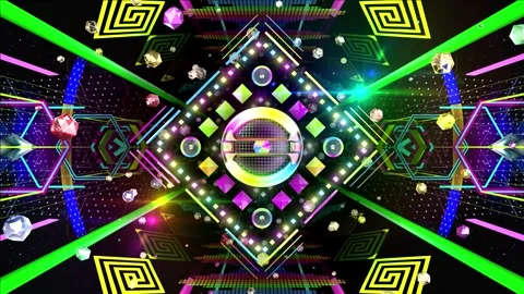 Disco Pop Speaker Background Stock Footage 343193648