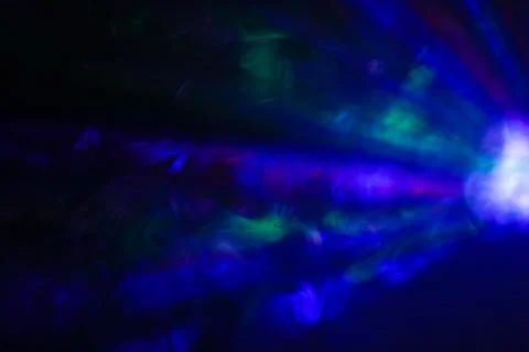 Disco rays in the smoke Stock-Fotos