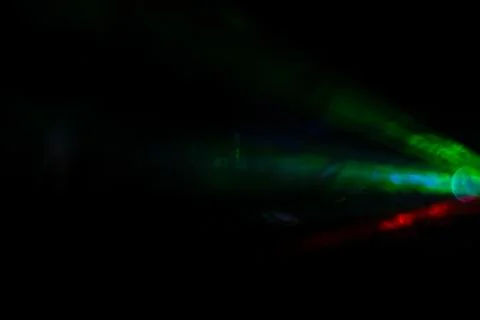 Disco rays in the smoke Stock Photos