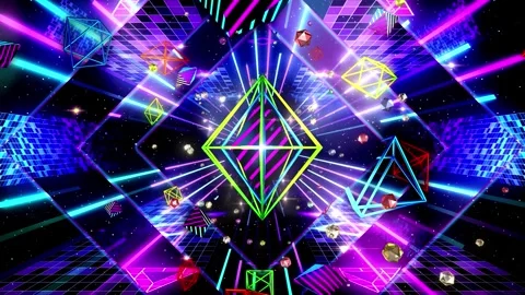 Disco Shapes 02 Stock Footage 320808935