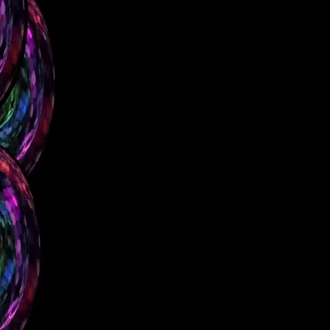 Disco shields moving across the screen Stock Footage 69711441