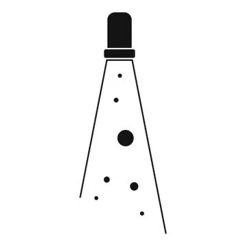 Disco spotlight icon, simple style Stock Illustration