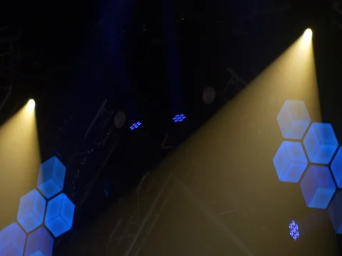 Disco Stage Lights Stock Footage 75614453