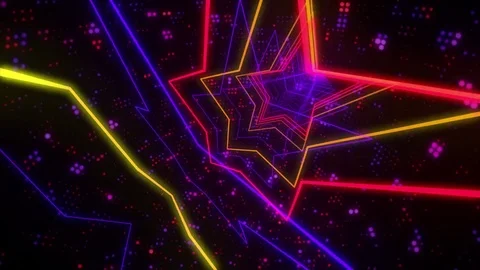 Disco Star Flashing Stock Footage 81685039