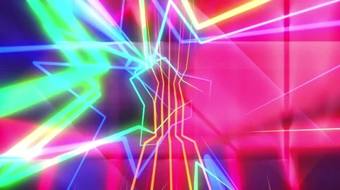 Disco Star Lasers Stock Footage 53415073