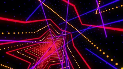 Disco Star Lasers Stock Footage 81685125