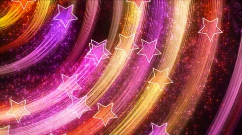 Disco stars abstract loopable background multicolor Stock Footage 12189555