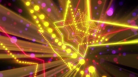 Disco Stars Rays Video stock 81685156