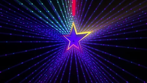 Disco Stars VJ Loop Video stock 72219842