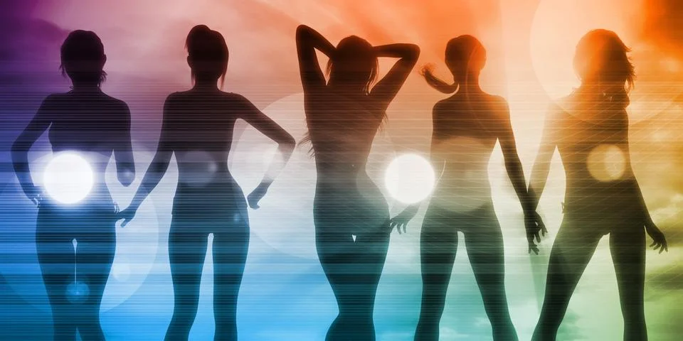 Disco Techno Party Background Stock Photos