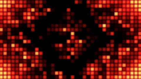 Disco Tiles Orange Loop 库存影片 103802753