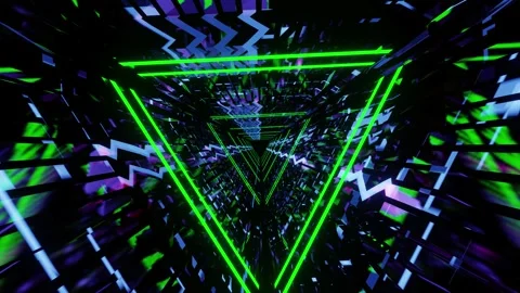 Disco Triangle 4K Stock Footage 153493068