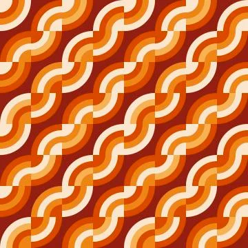 Disco vintage style seamless pattern Stock Illustration