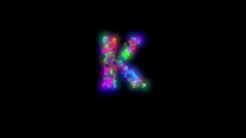 Disco_alphabet_K Stock Footage 75929584