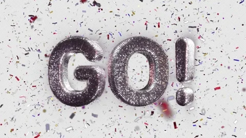 Discoball 3-Second Countdown With Exploding Confetti On Alpha 스톡 동영상 303575883