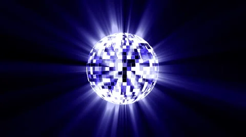 Discoball and waveform Video stock 2715382