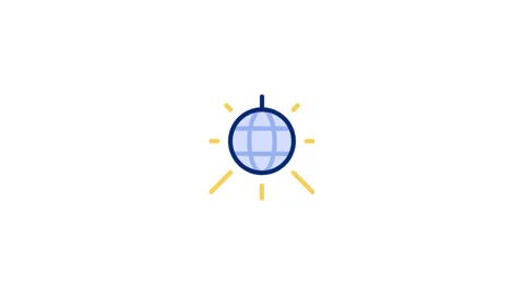Discoball Animated Icon Stock Footage 320341806