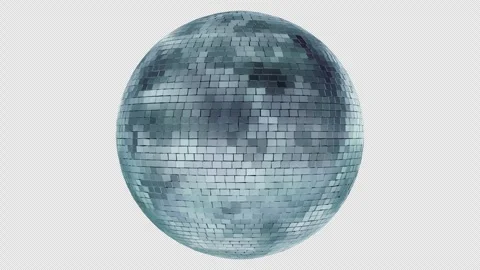 DiscoBall MirrorBall Chill Blue Stock Footage 334697421