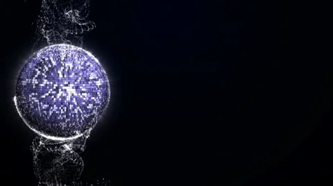 Discoball particle 10 HD Stock Footage 10787817