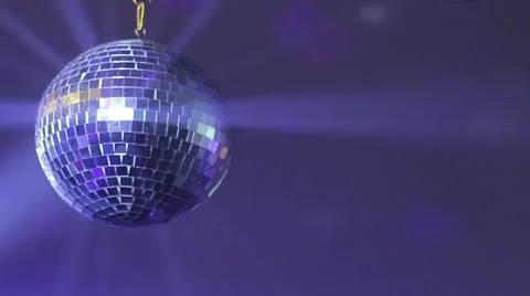 Discoball in purple light Stock Footage 60575859