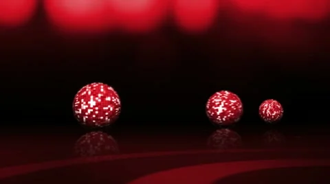 Discoball red Stock Footage 18140050