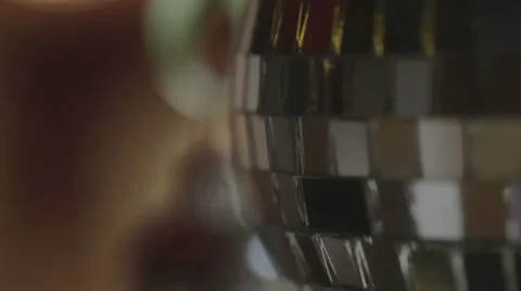 Discoball Spinning In A Closeup Vídeo Stock 47479190