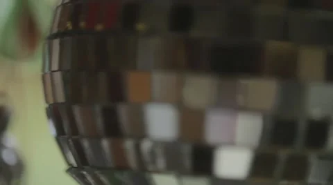 Discoball Spinning In A Closeup Vídeo Stock 47479606
