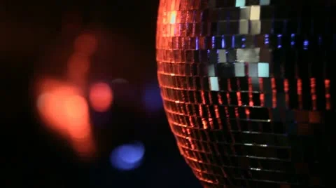 Discoball turning party Stock Footage 10877680