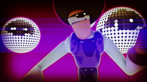 DiscoDancer fixCam1 v01 Stock Footage 22556118