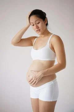 Discomforts caused by preganancy Stock Photos