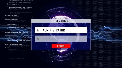DISCONNECTED with Alpha Matte, Animation, Background, Loop Stock Footage 156260116