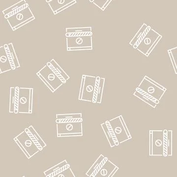 Disconnected download line seamless pattern Illustrazione stock