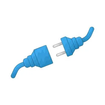 Disconnected Plug illustration Stock Illustration