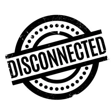 Disconnected rubber stamp Stock-Illustration