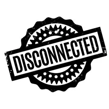Disconnected rubber stamp Stock-Illustration