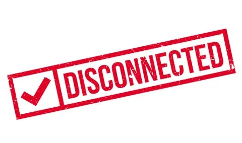 Disconnected rubber stamp Stock Illustration