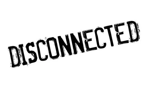 Disconnected rubber stamp Stock Illustration