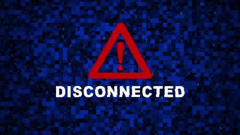 Disconnected Text Noise Twitch Glitch Distortion Effect Error Stock Footage 346743152