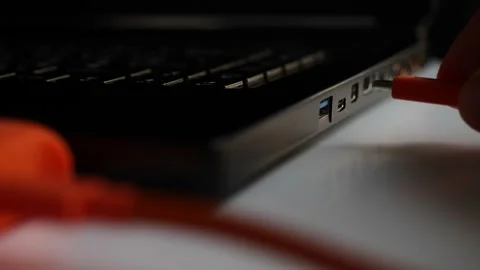 Disconnecting the hard drive. Stock Footage 154532475